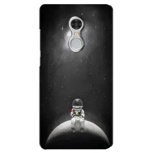 Силиконовый Чехол с принтом "Космонавты" на Xiaomi Redmi 5 (Космонавт романтик)