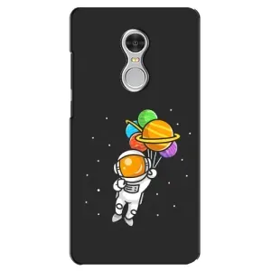 Силіконовый Чохол з принтом "Космонавти" на Xiaomi Redmi 5 (Космонавт з кульками)