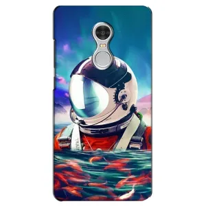 Силіконовый Чохол з принтом "Космонавти" на Xiaomi Redmi 5 (Космонавт у воді)