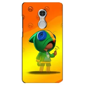 Чохол Бравл Старс для Xiaomi Redmi 5 (LEON в кофті)