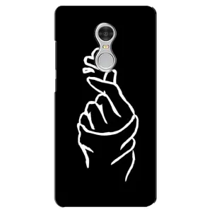 Чехлы (Знак сердечка) на Xiaomi Redmi 5 (Сердце на черном)