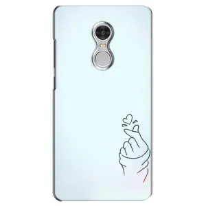 Чехлы (Знак сердечка) на Xiaomi Redmi 5 (Сердце на голубом)