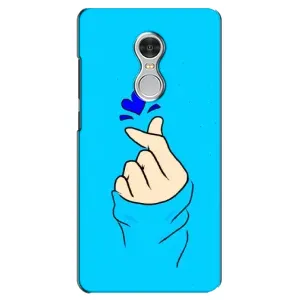 Чехлы (Знак сердечка) на Xiaomi Redmi 5 (Сердце на синем)
