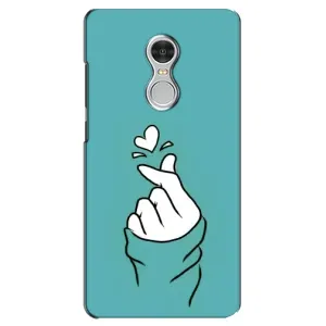 Чехлы (Знак сердечка) на Xiaomi Redmi 5 (Сердечко на бирюзовом)