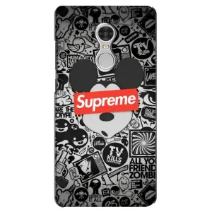 Чехол с Брендами одежды на Редми 5 (Supreme Маус)