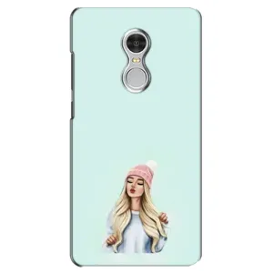 Силиконовый Чехол на Xiaomi Redmi 5 с картинкой Стильных Девушек (В шапке)