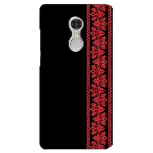 Силиконовый Чехол на Xiaomi Redmi 5 с картинкой Вышиванки (Вышиванка на черном)