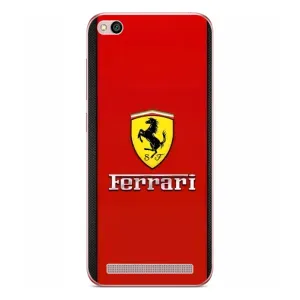 Силиконовый бампер с картинкой машины на Xiaomi Redmi 5A (Ferrari Logo)