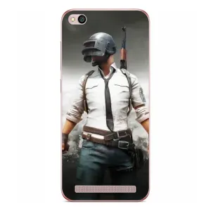 Силиконовый чехол с картинкой "Герой Pubg" на Xiaomi Redmi 5A (Пабг)