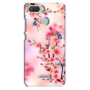 Чехол с принтом САКУРЫ на Xiaomi Redmi 6 (Бабочки на сакуре)