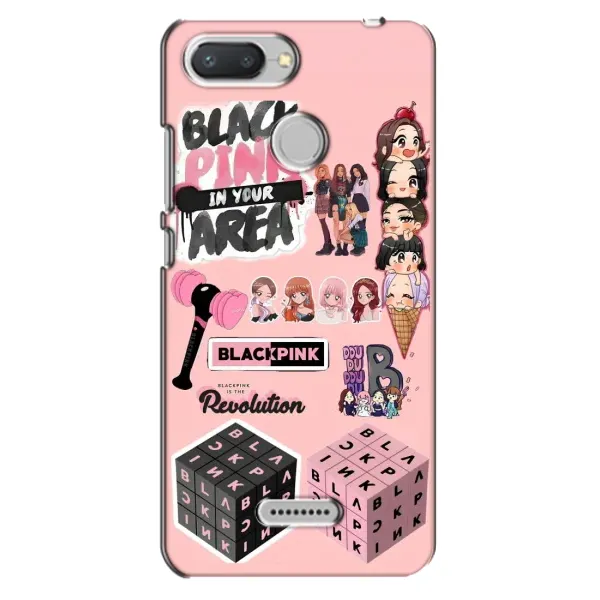 Чехол с рисунком «BLACK PINK коллаж» для Xiaomi Redmi 6