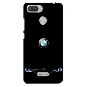 Силіконовий бампер з картинкою машини на Xiaomi Redmi 6 (Чорний BMW)