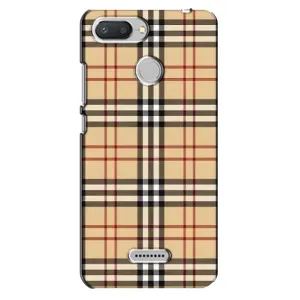 Чехол с Брендами одежды на Редми 6 (Burberry стиль)