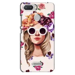 Чехол с картинкой Модные Девчонки Xiaomi Redmi 6 (Девушка в очках)