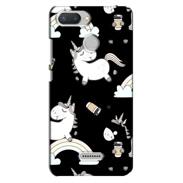 Чехол с рисунком «Единорог с кофе» для Xiaomi Redmi 6 Чехол с рисунком «Единорог с кофе» для Xiaomi Redmi 6
