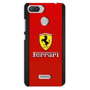 Силіконовий бампер з картинкою машини на Xiaomi Redmi 6 (Ferrari Logo)