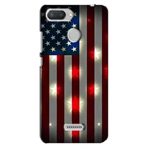 Чехол Флаг USA для Xiaomi Redmi 6 (Флаг США 2)