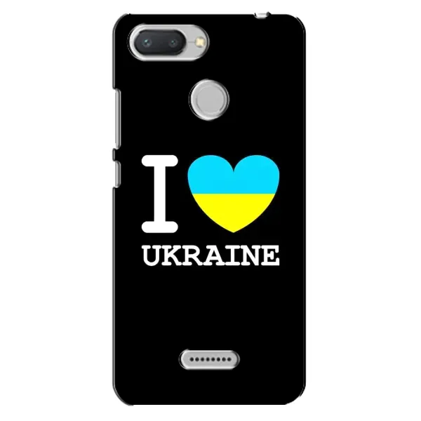 Чехол с рисунком «I Love Ukraine» для Xiaomi Redmi 6 Чехол с рисунком «I Love Ukraine» для Xiaomi Redmi 6