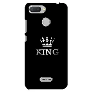Чехол (Корона на чёрном фоне) для Редми 6 (KING)