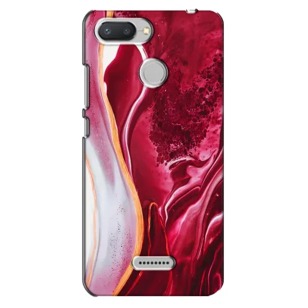 Чехол с рисунком «Красный мрамор» для Xiaomi Redmi 6 Чехол с рисунком «Красный мрамор» для Xiaomi Redmi 6