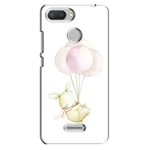 Силиконовый бампер с картинкой животных для Xiaomi Redmi 6 (Кролик и шарики)