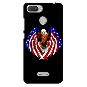 Чехол Флаг USA для Xiaomi Redmi 6 (Крылья США)