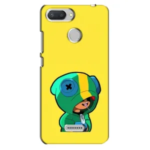 Чехол Бравл Старс для Xiaomi Redmi 6 (Леон (LEON))