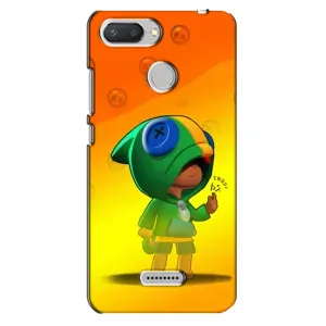 Чехол Бравл Старс для Xiaomi Redmi 6 (LEON в кофте)