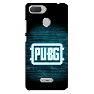 Чохол (TPU) з картинкою "Лого Пабг" на Редмі 6 (Лого PUBG)