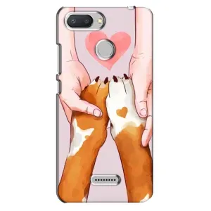 Чехол (ТПУ) Милые собачки для Xiaomi Redmi 6 (Любовь к собакам)