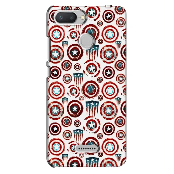 Чехол с рисунком «Марвел щиты» для Xiaomi Redmi 6 Чехол с рисунком «Марвел щиты» для Xiaomi Redmi 6