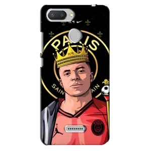 Чехол (TPU) с Футболистом на Xiaomi Redmi 6 (Mbappe King)