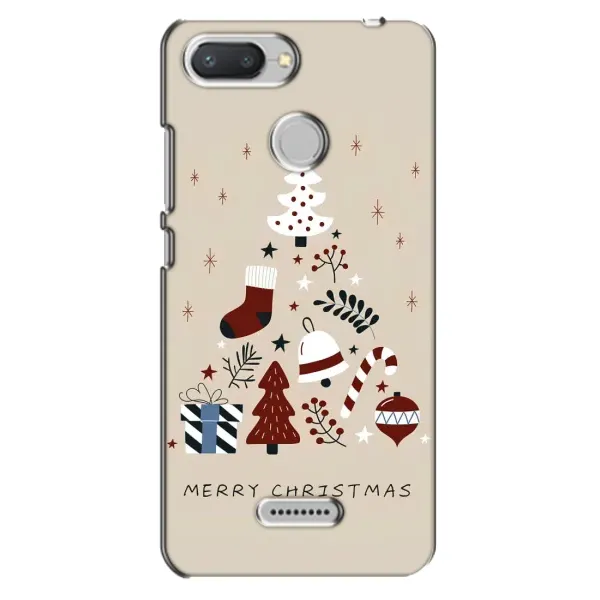 Чехол с рисунком «Merry Christmas» для Xiaomi Redmi 6 Чехол с рисунком «Merry Christmas» для Xiaomi Redmi 6