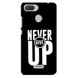 Силиконовый Чехол на Xiaomi Redmi 6 с картинкой Nike (Never Give UP)