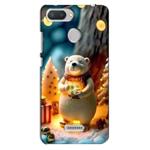 Чохли на Новий Рік Xiaomi Redmi 6 (Новорічний ведмедик)