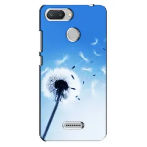 Силіконовий Чохол з кульбабками на Xiaomi Redmi 6 (Кульбабка на блакитному)
