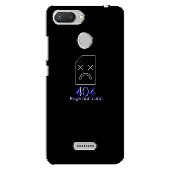 Чехол с рисунком «Ошибка 404» для Xiaomi Redmi 6 Чехол с рисунком «Ошибка 404» для Xiaomi Redmi 6