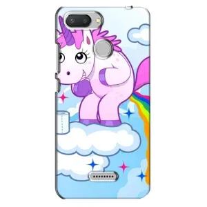 Чехол Unicorn на Xiaomi Redmi 6 (Радуга единорожка)