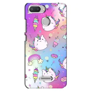 Чехол Unicorn на Xiaomi Redmi 6 (Радуга и Единорог)