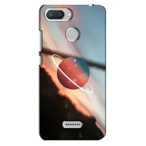 Чехол (ТПУ) с планетами на Xiaomi Redmi 6 (Сатурн)