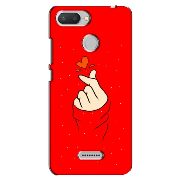 Чехол с рисунком «Сердце на красном» для Xiaomi Redmi 6 Чехол с рисунком «Сердце на красном» для Xiaomi Redmi 6