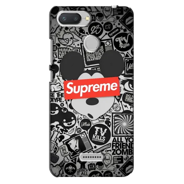 Чехол с рисунком «Supreme Маус» для Xiaomi Redmi 6 Чехол с рисунком «Supreme Маус» для Xiaomi Redmi 6