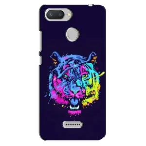 Силиконовый бампер с картинкой животных для Xiaomi Redmi 6 (Тигр-Арт)