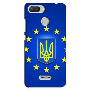 Чехол с Украинской символикой на Редми 6 (Украина это Европа)