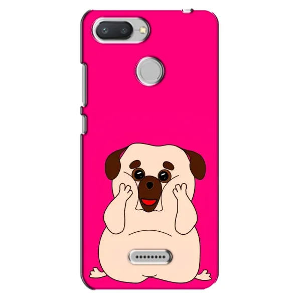 Чехол с рисунком «Веселый Мопсик» для Xiaomi Redmi 6 Чехол с рисунком «Веселый Мопсик» для Xiaomi Redmi 6