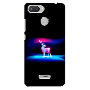 Силиконовый бампер с картинкой животных для Xiaomi Redmi 6 (Яркий олень)