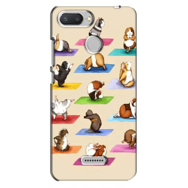 Чехол с рисунком «Ёга свинок» для Xiaomi Redmi 6 Чехол с рисунком «Ёга свинок» для Xiaomi Redmi 6