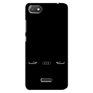 Силиконовый бампер с картинкой машины на Xiaomi Redmi 6A (Силует Audi)