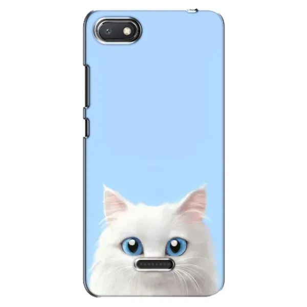 Чехол с рисунком «Белый кот» для Xiaomi Redmi 6A Чехол с рисунком «Белый кот» для Xiaomi Redmi 6A