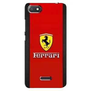 Силиконовый бампер с картинкой машины на Xiaomi Redmi 6A (Ferrari Logo)